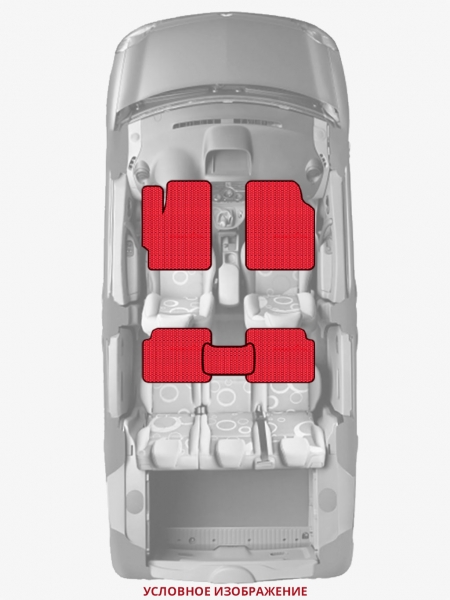 ЭВА коврики «Queen Lux» стандарт для Honda CR-V (5G)